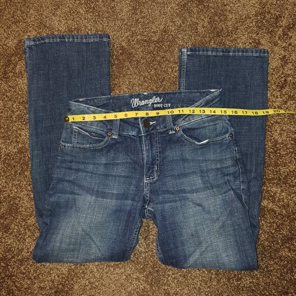 Wrangler Jeans Womens Juniors Size 7 Bootcut Western Rodeo Cowgirl Riding Mid - Picture 3 of 7
